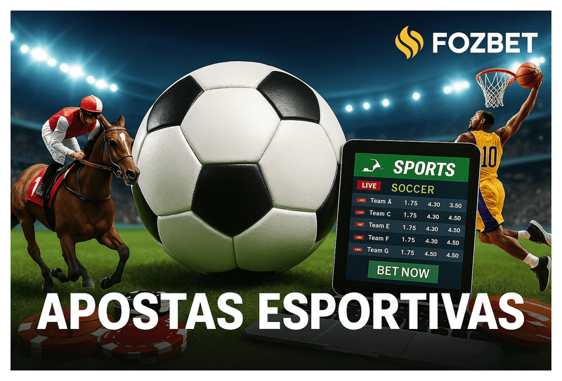 Aposte em apostas esportivas no cassino online FOZBET